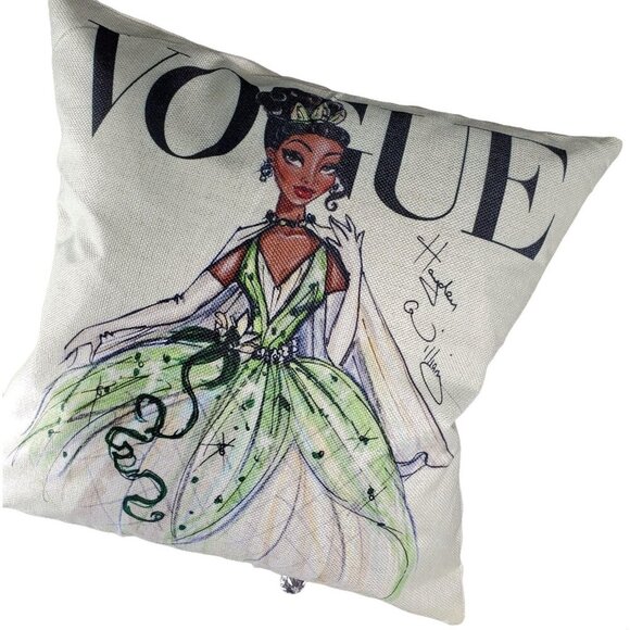 Tiana Princess Throw Pillowcase Frog Sham Accent Pillow Cushion Cover Home Decor - Picture 1 of 13